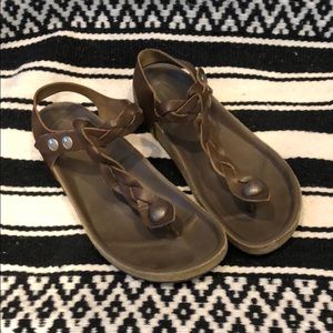 ISABEL MARANT Brook Leather Gladiator Sandals 38